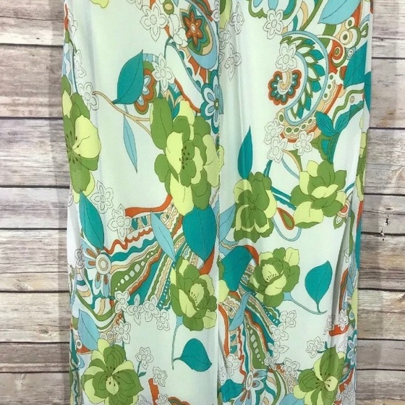 4U Designs Green Paisley Dress SZ Medium - Picture 7 of 8
